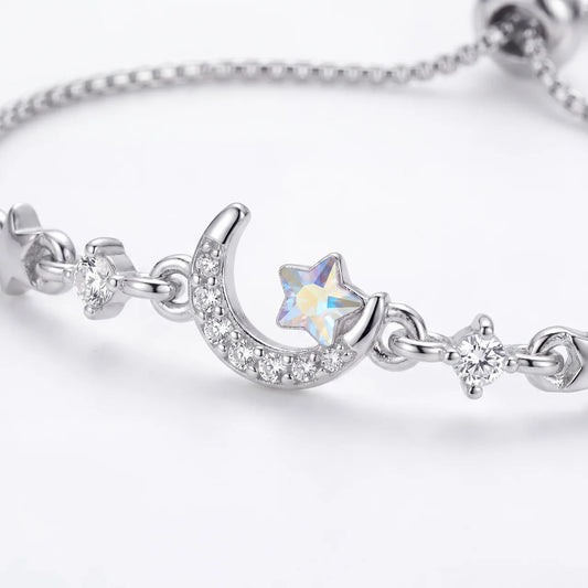 Aurora Crescent Moon Bracelet