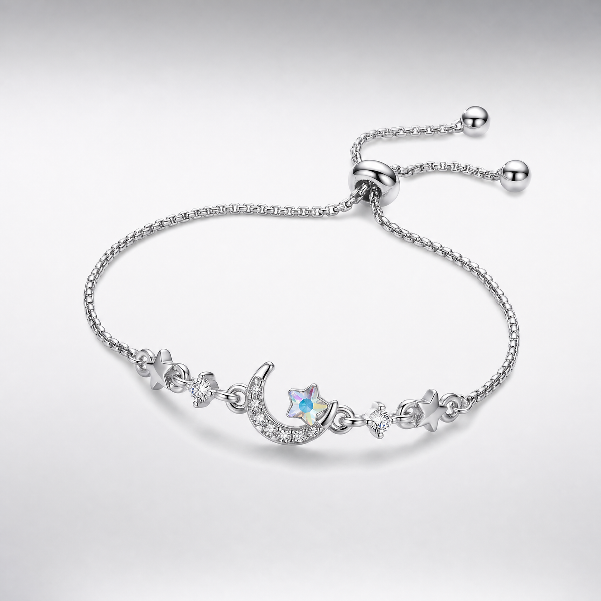 Aurora Crescent Moon Bracelet