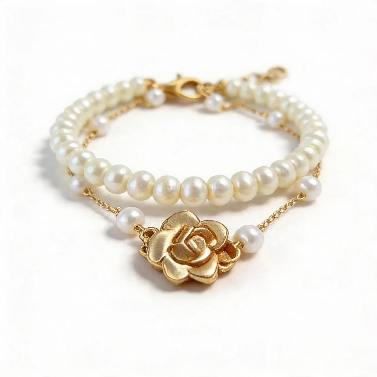 Camellia Bloom Duo Bracelet